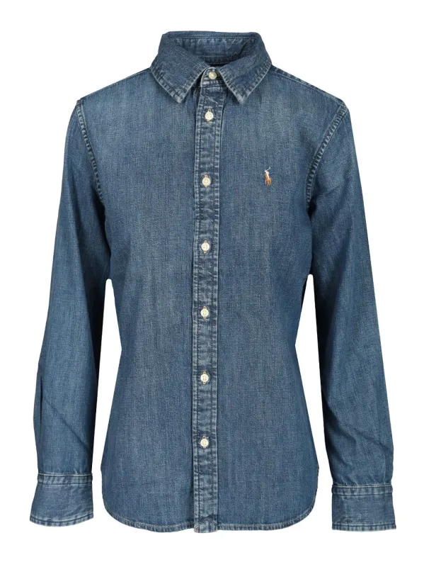 Denim Shirt Shirts Blue sold by Wanan Luxury
