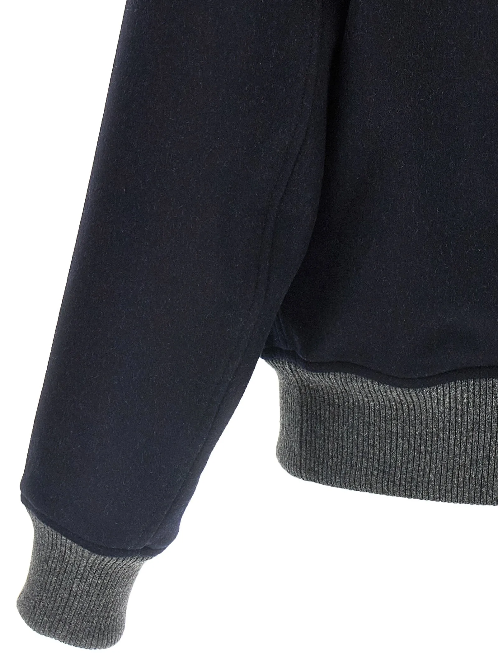 Wool Bomber Jacket Puffer Jackets Blue sold by Wanan Luxury product image thumbnail 4