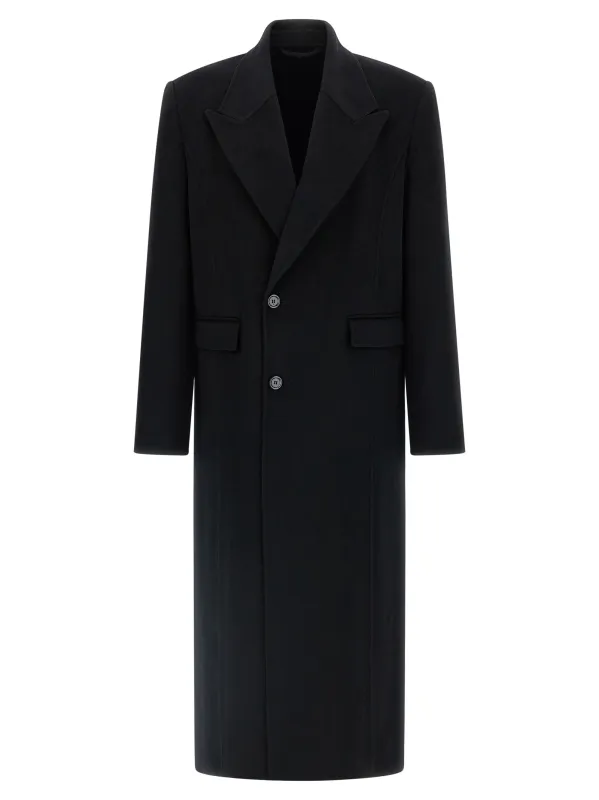 Tetsu Coats And Trench Coats Black sold by Wanan Luxury
