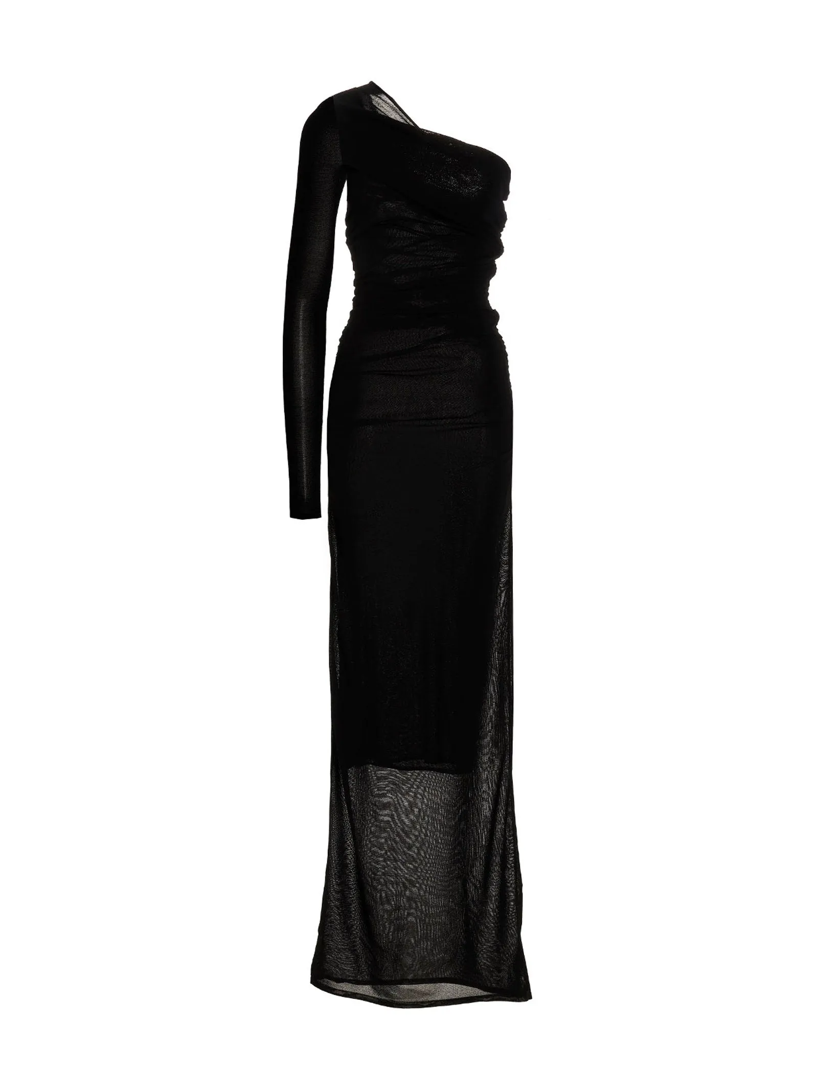Draped Long Dress Dresses Black sold by Wanan Luxury