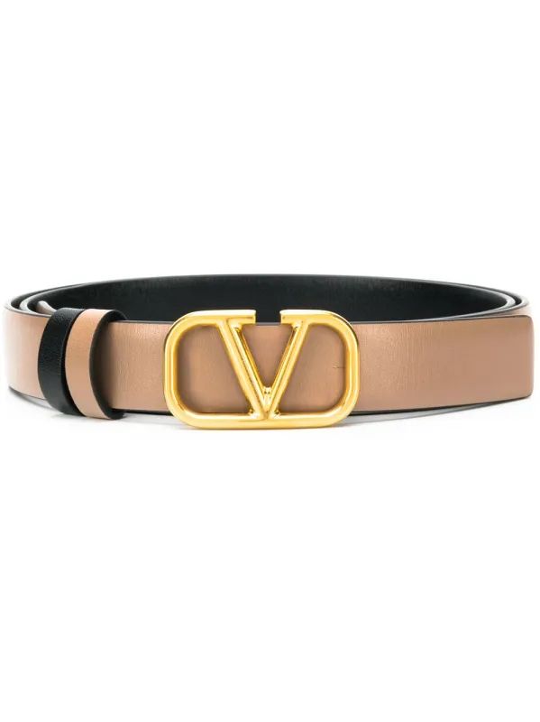 Leather Reversible Vlogo Belt sold by Wanan Luxury