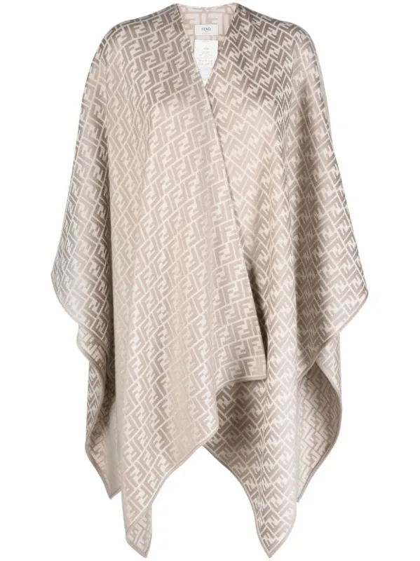 Ff Wool And Silk Poncho sold by Wanan Luxury