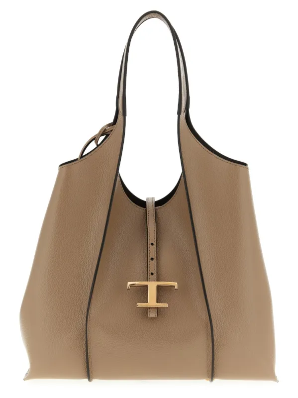 T Timeless Shoulder Bags Beige sold by Wanan Luxury