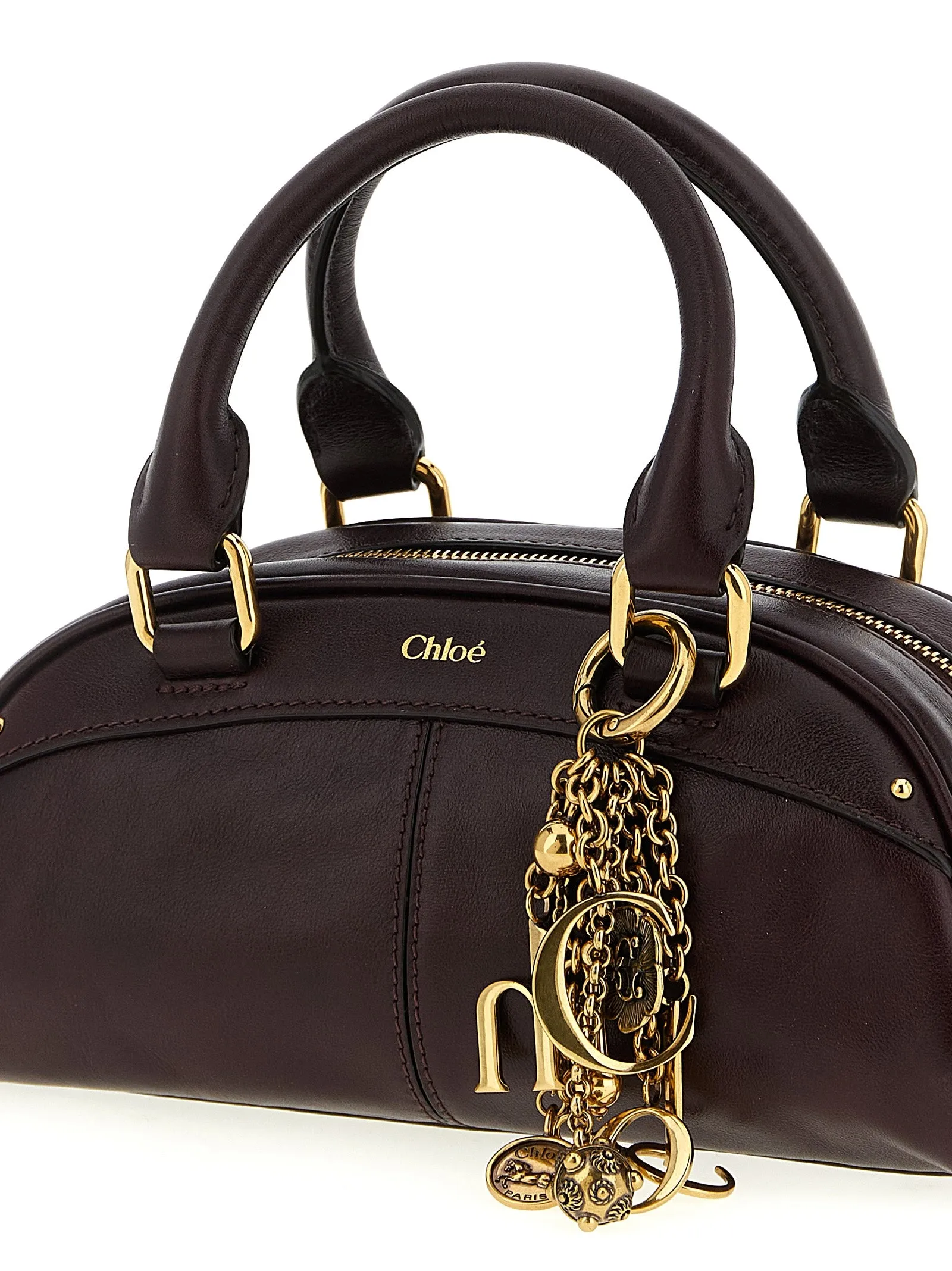 Bowling Piccola Hand Bags Bordeaux sold by Wanan Luxury product image thumbnail 3