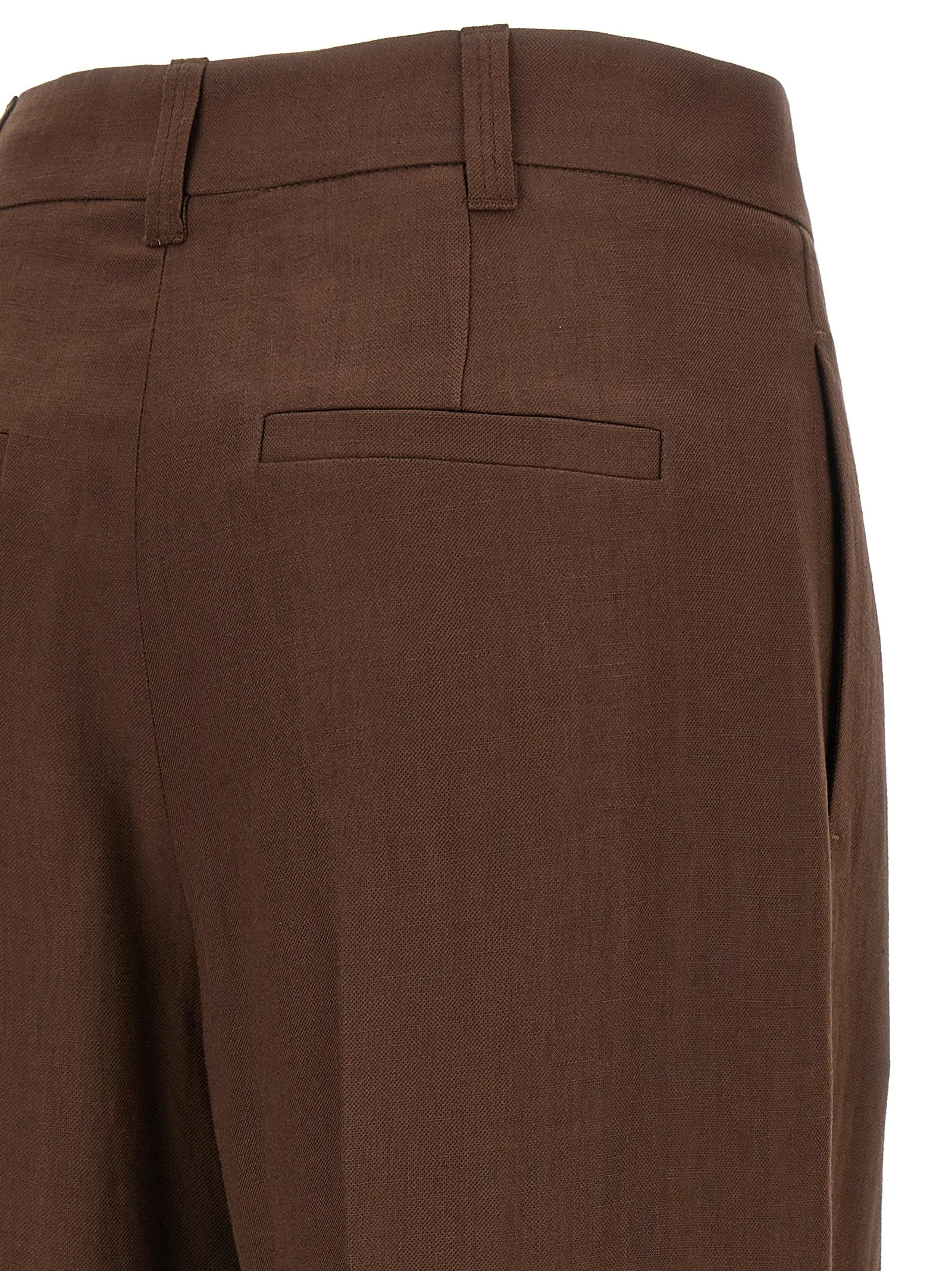 Linen Trousers Pants Brown sold by Wanan Luxury product image thumbnail 4