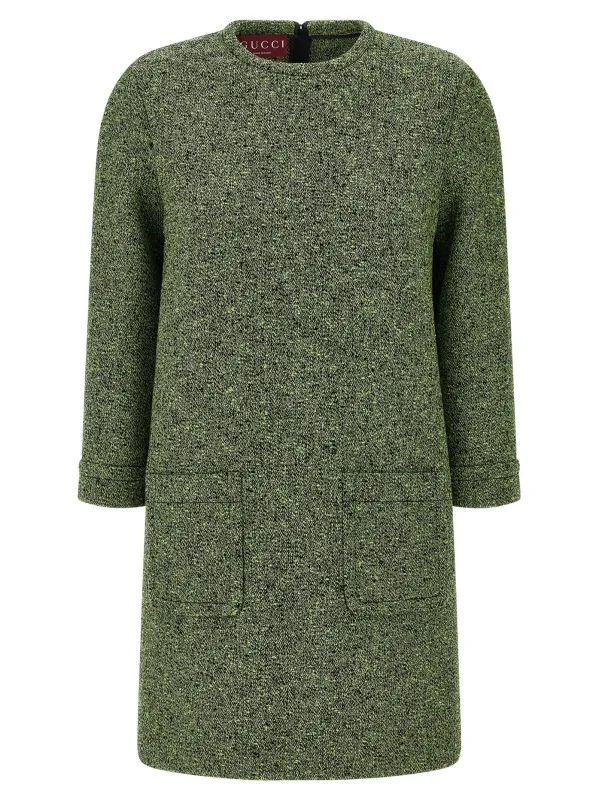 Mouliné Dresses Green made by Gucci