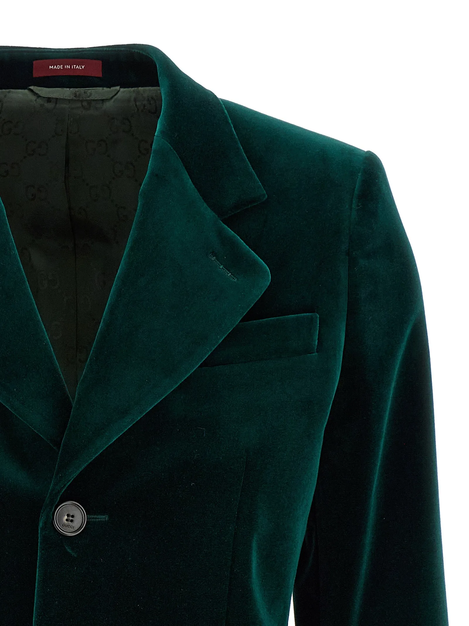 Velvet Blazer Blazers Green sold by Wanan Luxury product image thumbnail 3