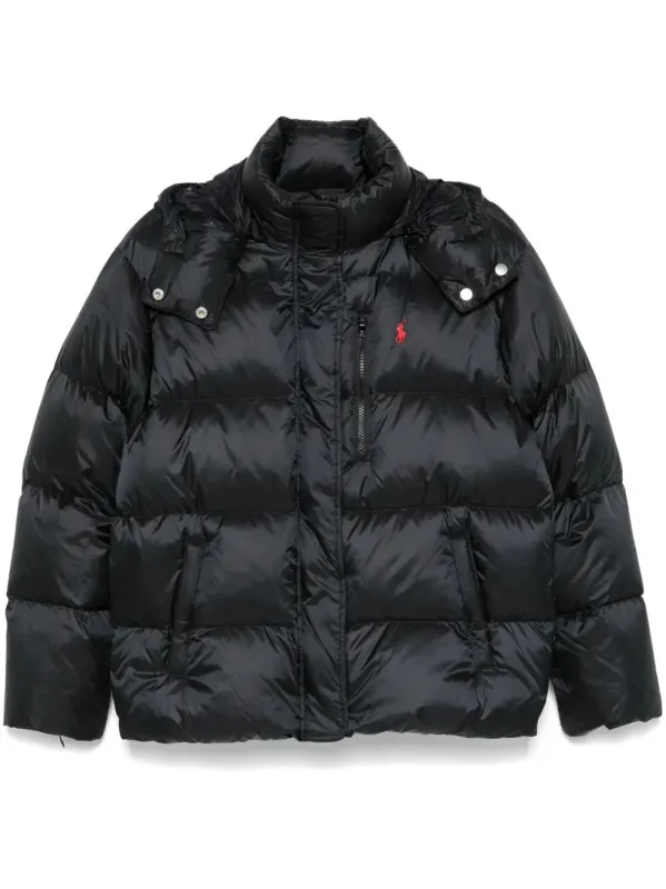 Water-Repellent Quilted Down Jacket With Detachable Hood sold by Wanan Luxury