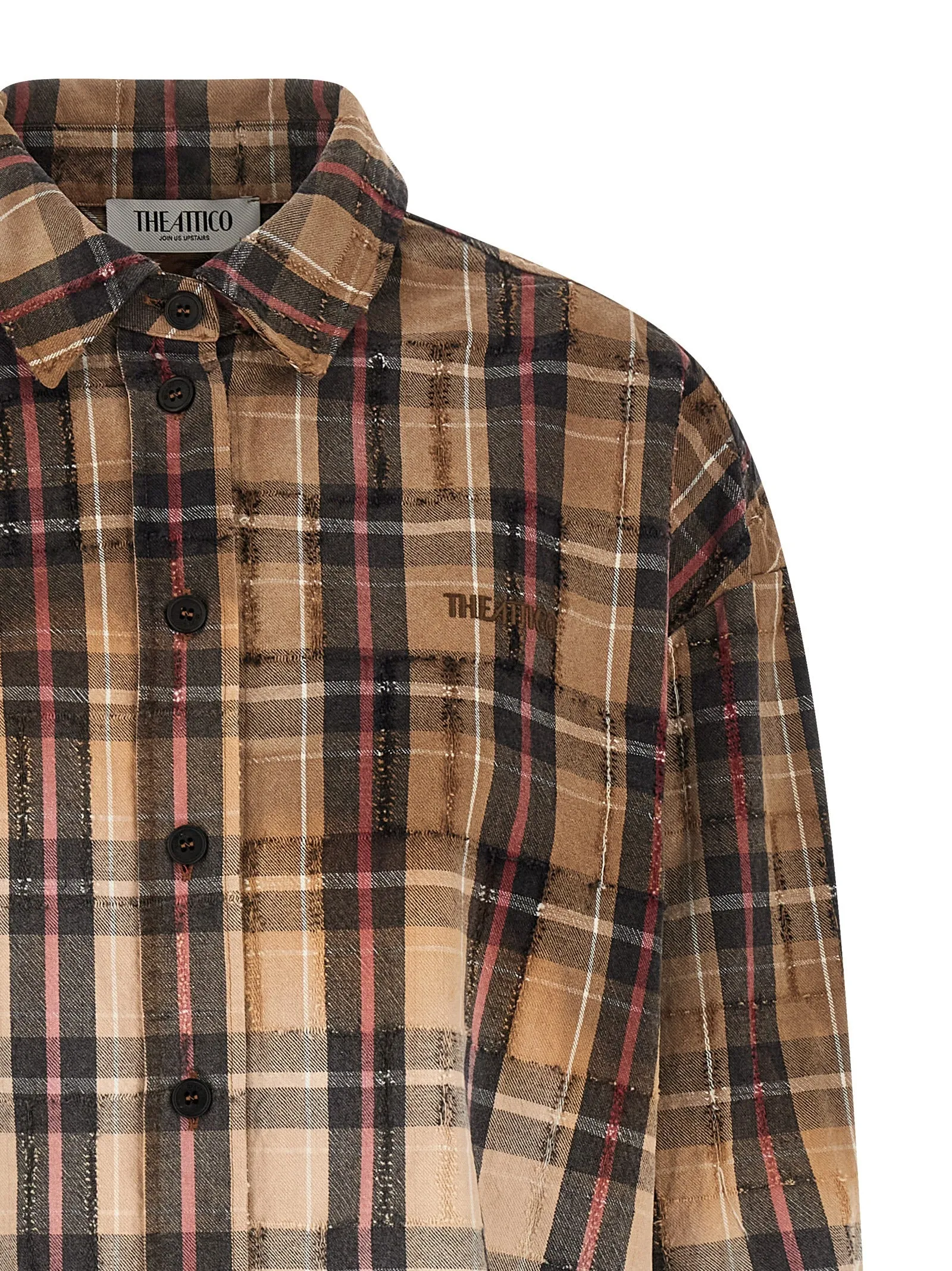 Check Shirt Shirt And Blouse Multicolor sold by Wanan Luxury product image thumbnail 3