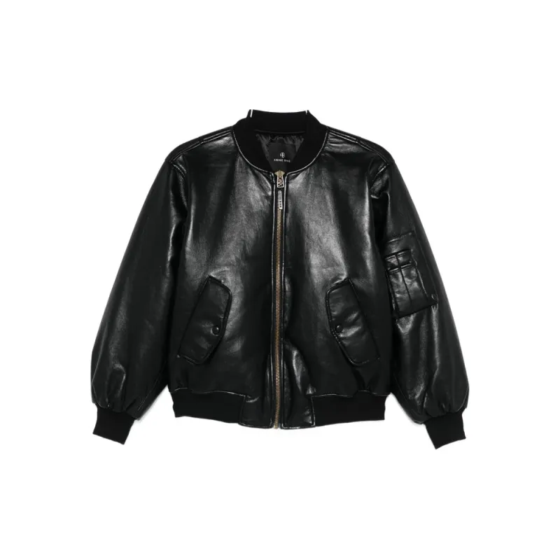 Leather Outerwears Black sold by Wanan Luxury