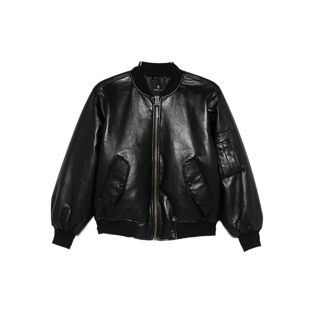 Leather Outerwears Black sold by Wanan Luxury
