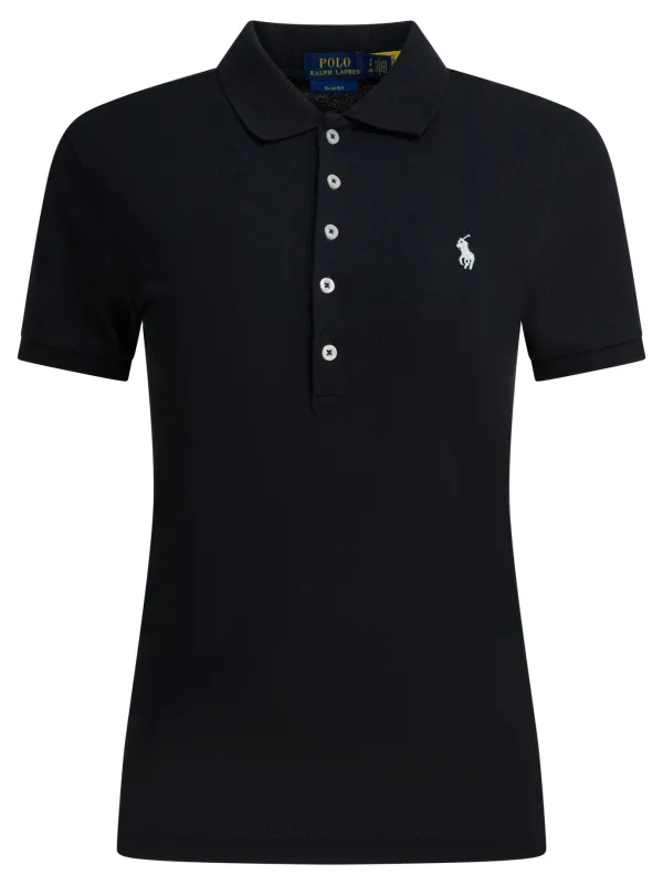 Cotton Polo Shirt With Pony Polo Shirts Black sold by Wanan Luxury