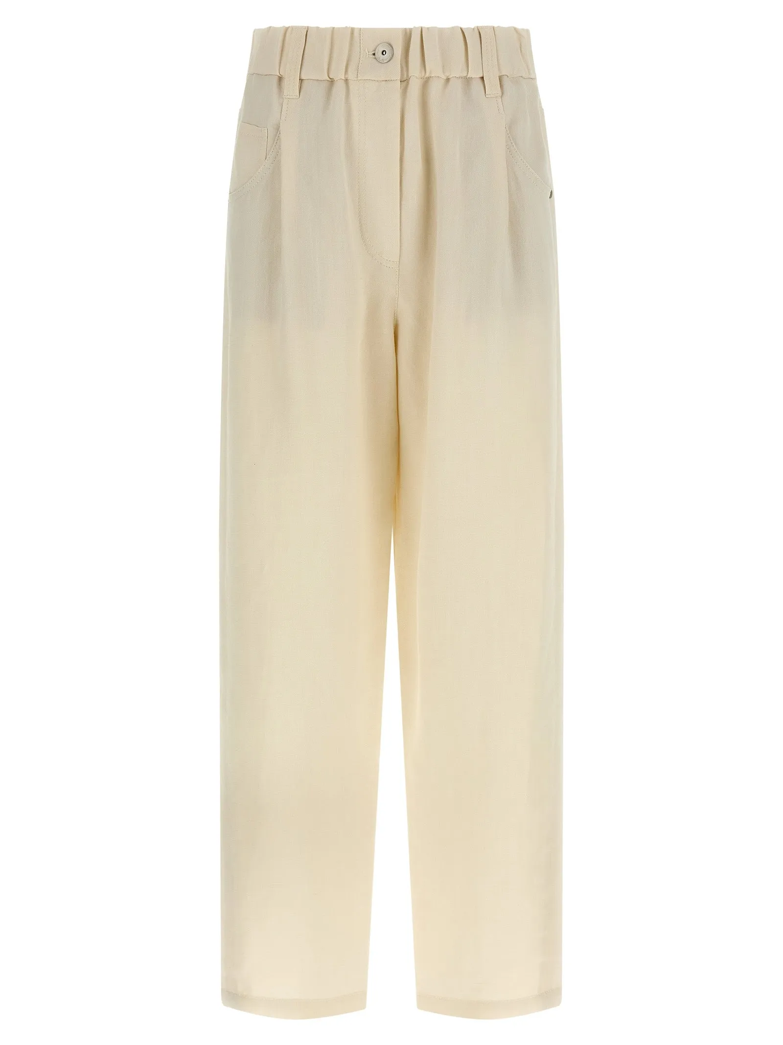 Linen Trousers Pants White sold by Wanan Luxury