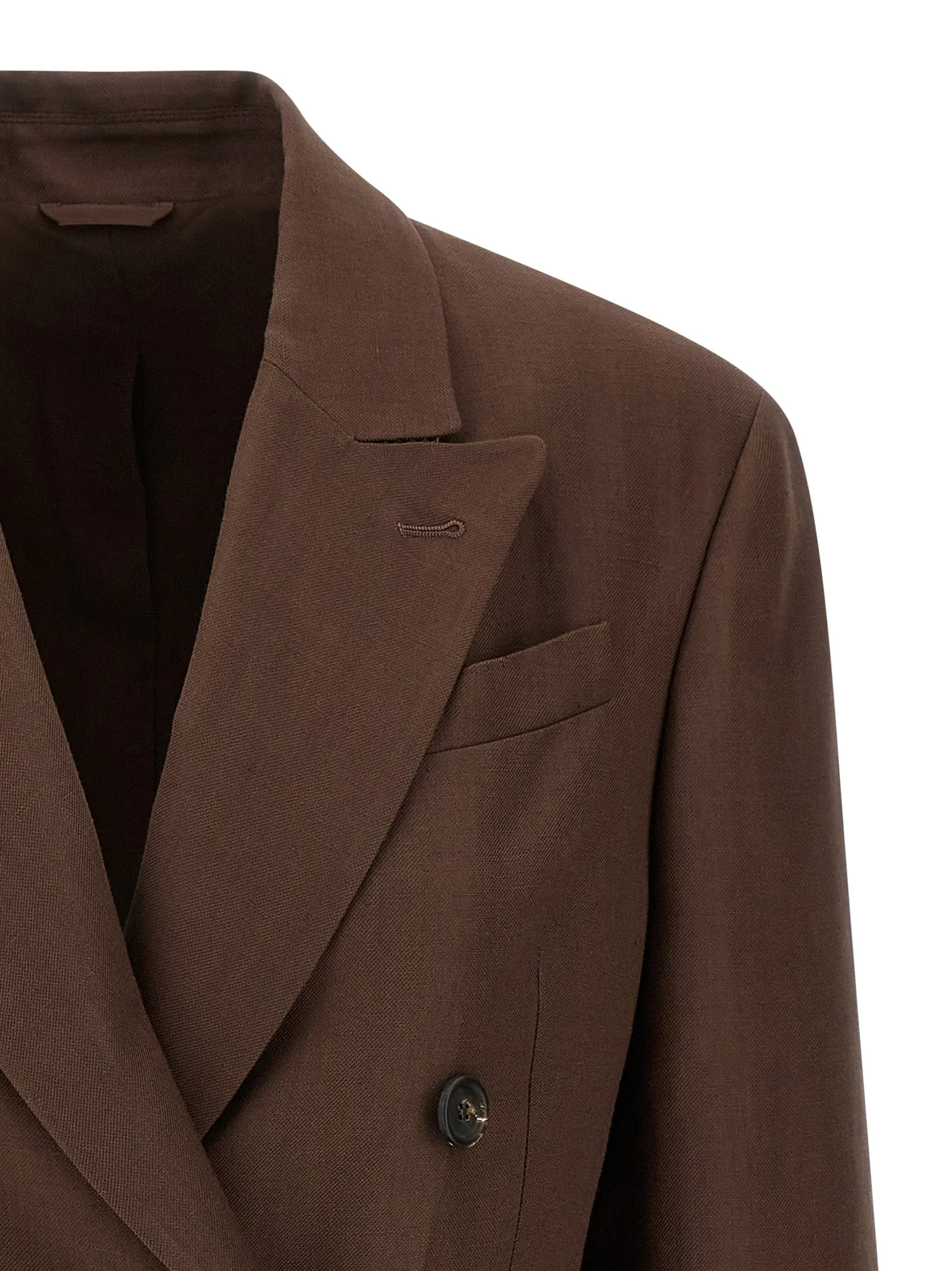 Double-Breasted Blazer Blazers Brown sold by Wanan Luxury product image thumbnail 3