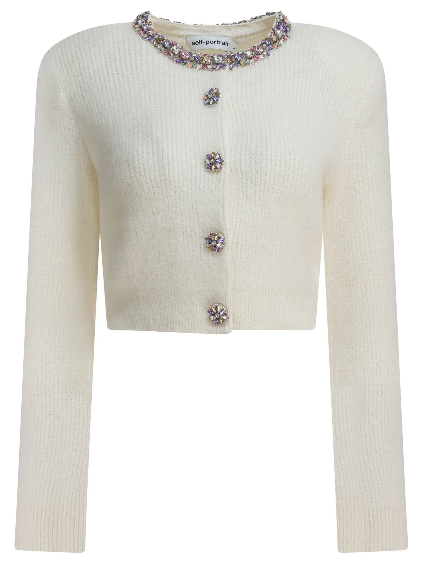 Embellished Wool-Blend Cardigan Knitwear Beige sold by Wanan Luxury