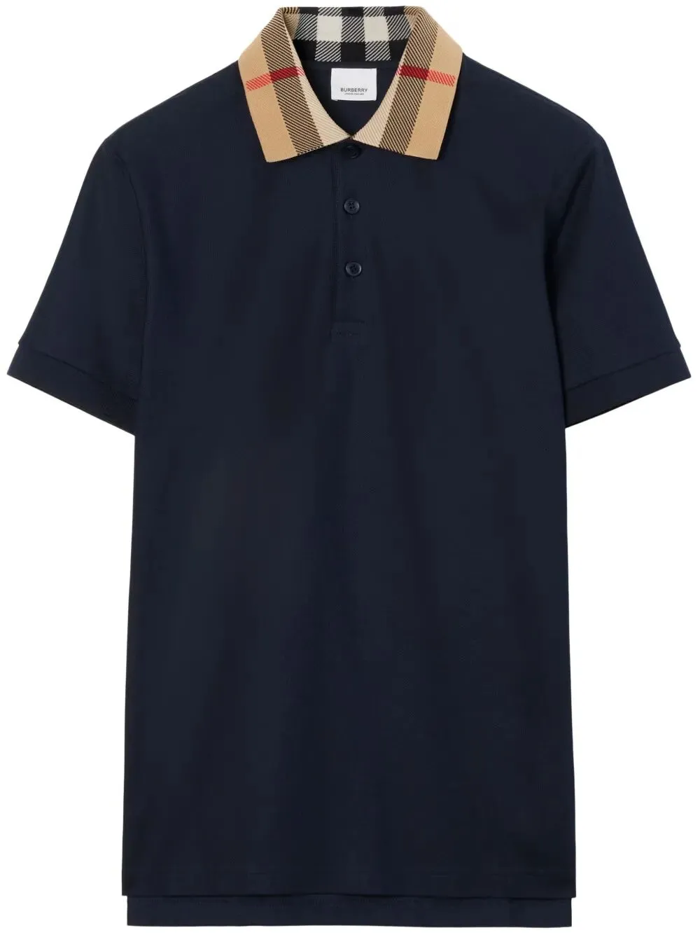 Slim Fit Check Collar Cotton Polo Shirt sold by Wanan Luxury