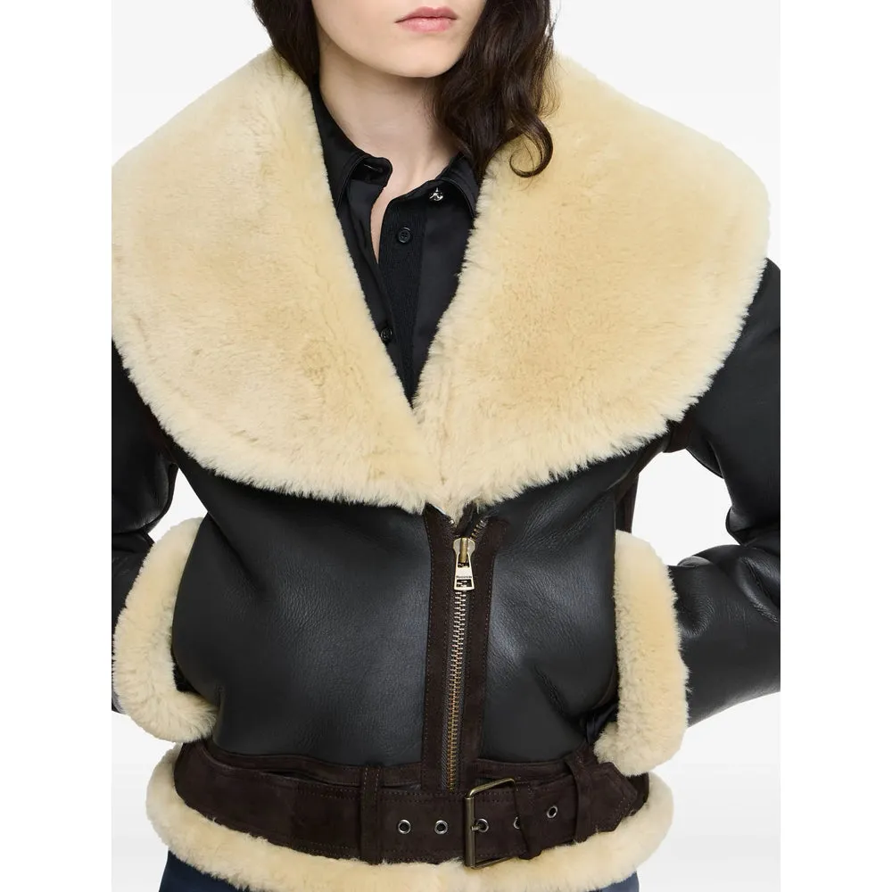 Leather Outerwears Brown, Neutral sold by Wanan Luxury product image thumbnail 2