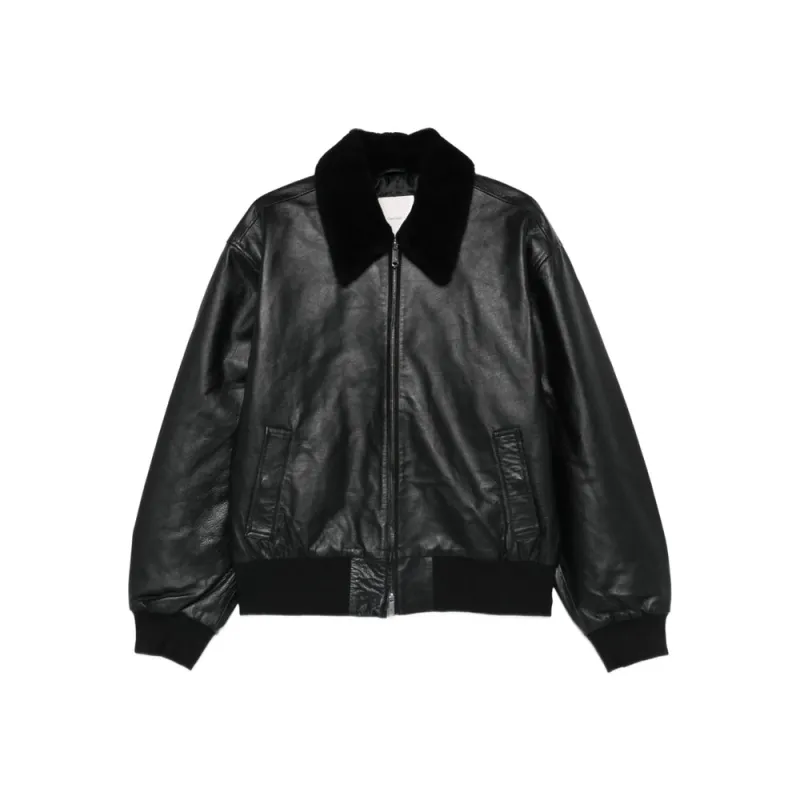 Leather Outerwears Black sold by Wanan Luxury