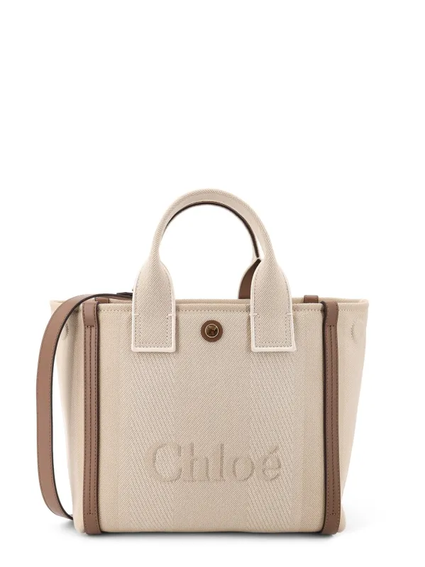 ChloƩ Carry Canvas Crossbody Bag With Oversized Logo On The Front sold by Wanan Luxury
