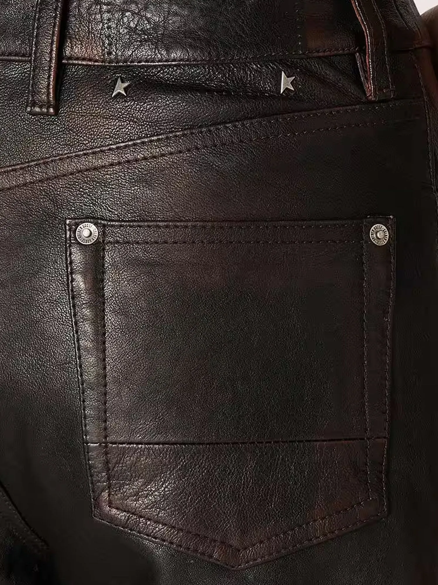 Peg Leather Trousers sold by Wanan Luxury product image thumbnail 3