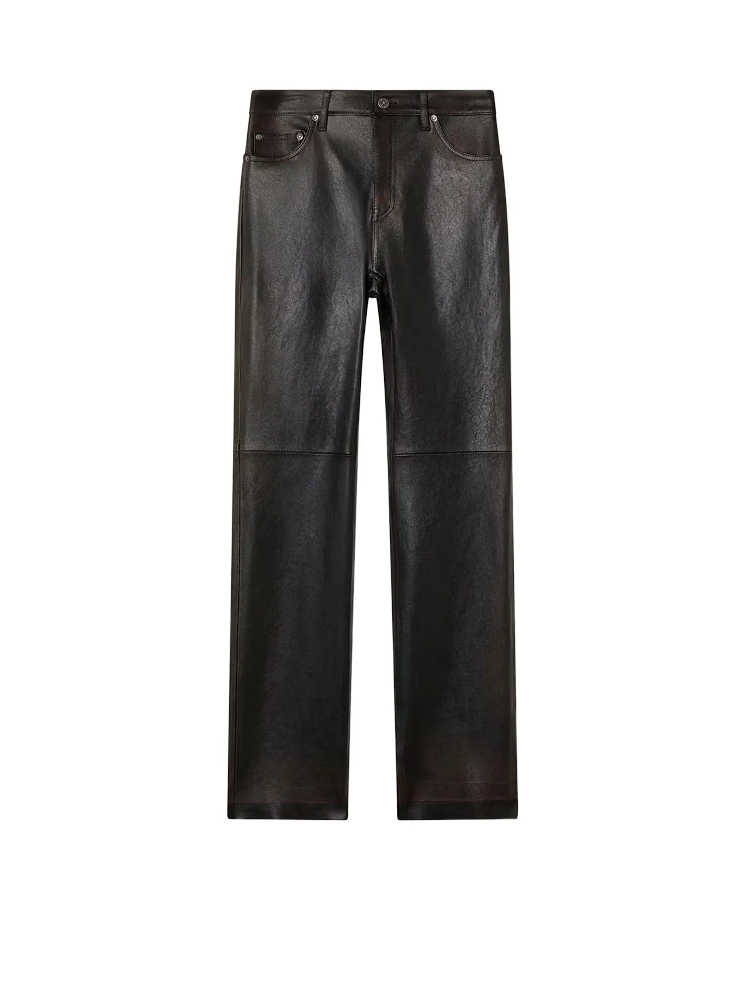 Peg Leather Trousers sold by Wanan Luxury