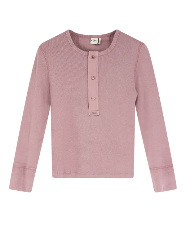 Ribbed Cotton T-Shirt made by Chloe