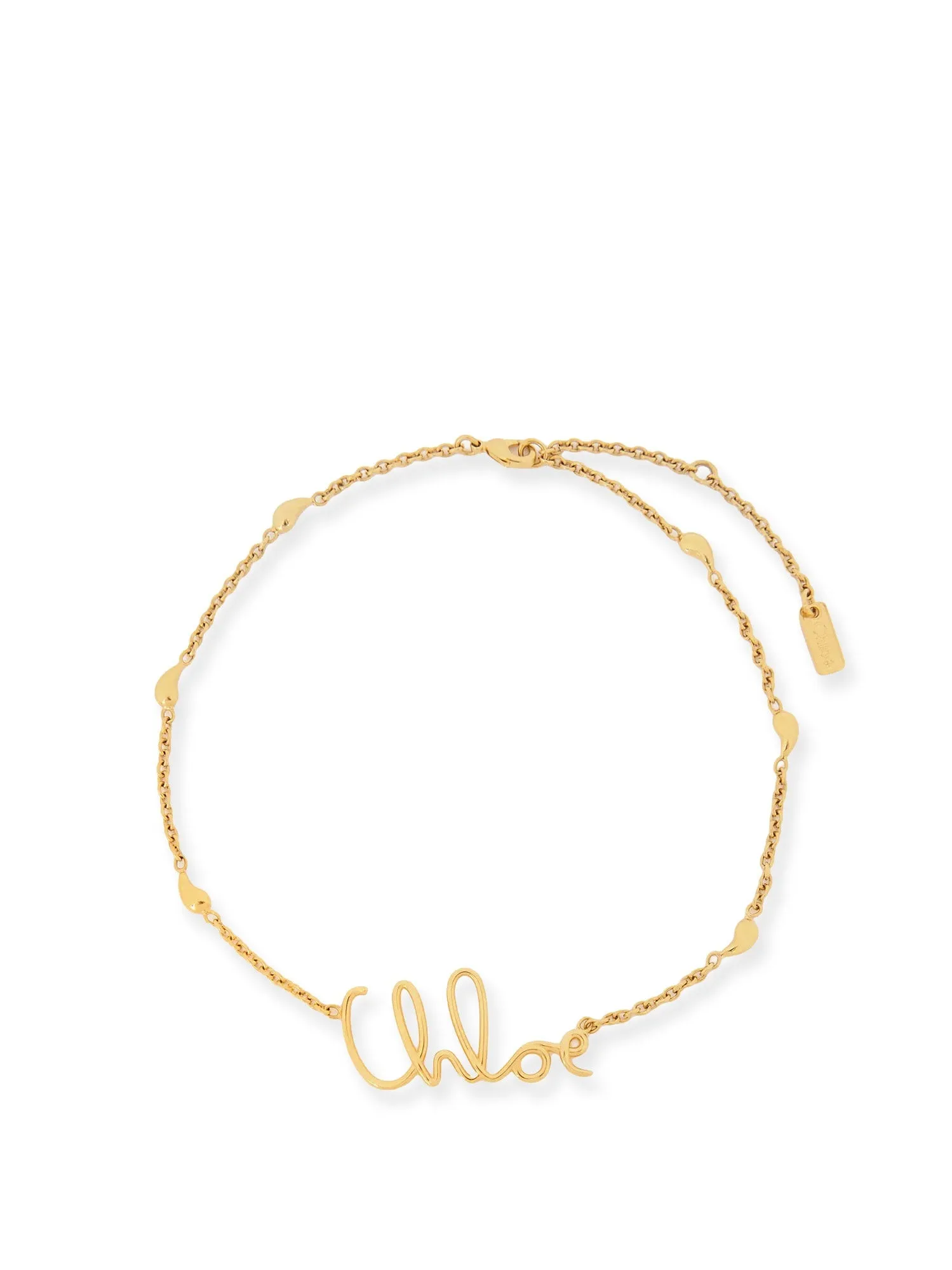 Brass Necklace With Lettering Logo sold by Wanan Luxury
