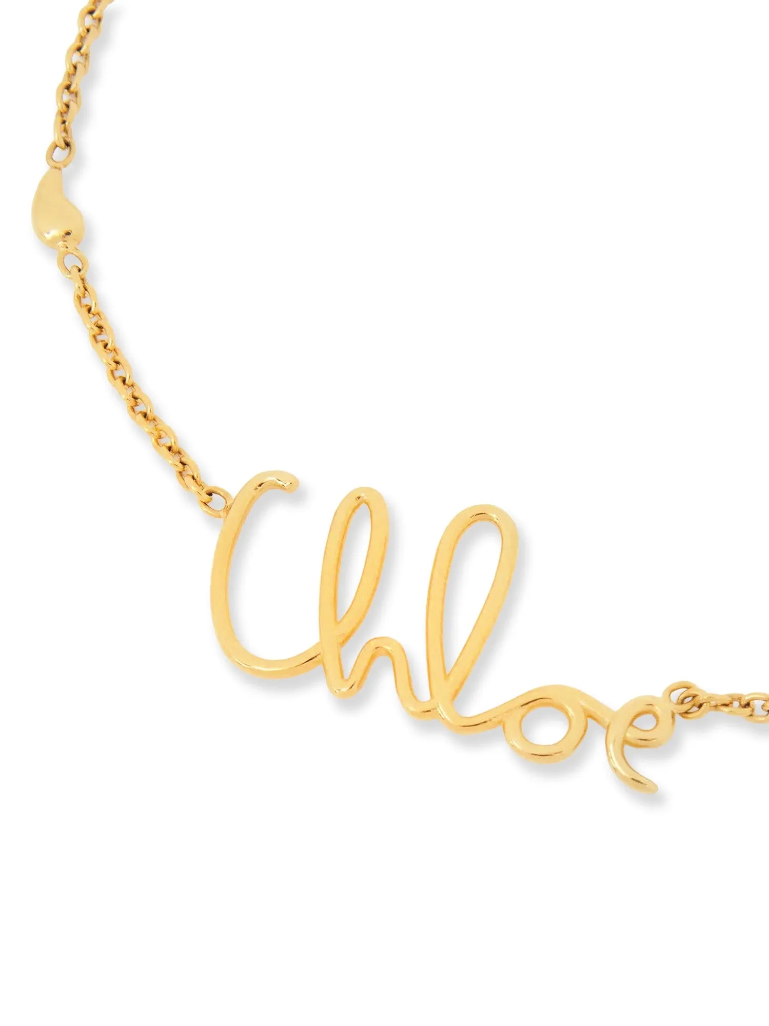 Brass Necklace With Lettering Logo sold by Wanan Luxury product image thumbnail 2