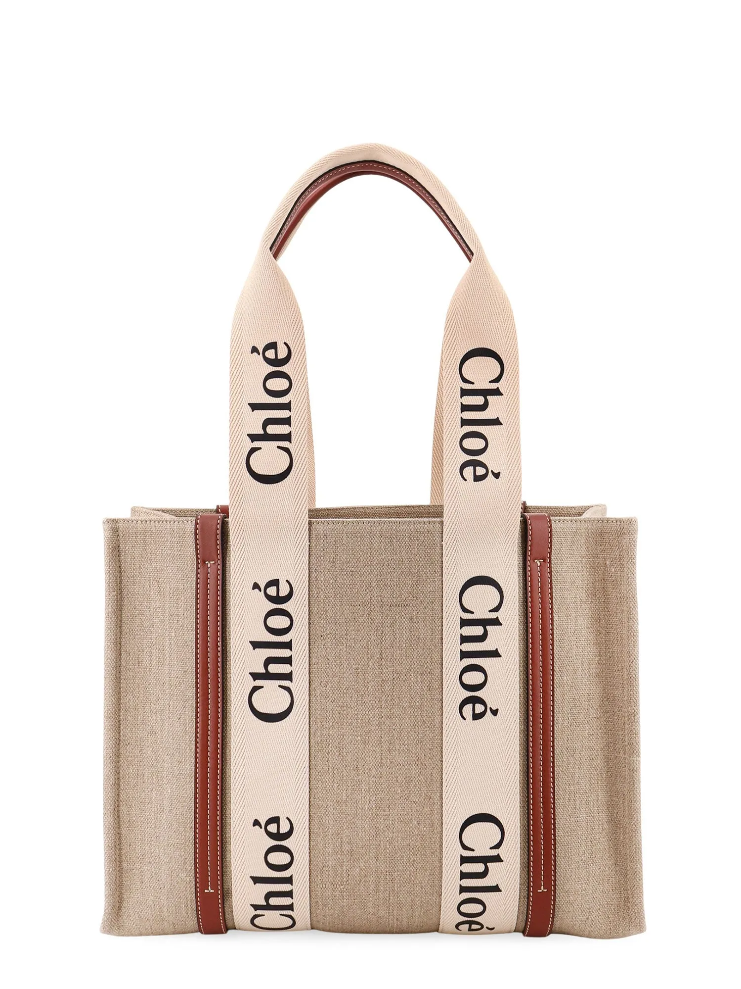 Woody Linen Shoulder Bag With Logo Lettering On The Front sold by Wanan Luxury product image thumbnail 2