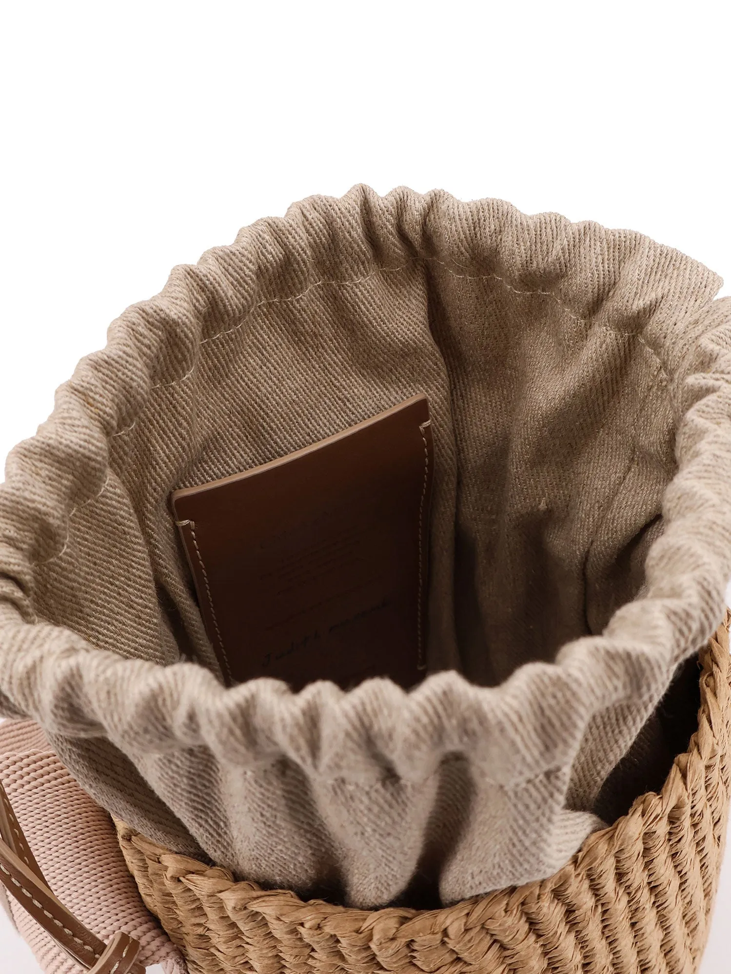 Woody Raffia Bucket Bag sold by Wanan Luxury product image thumbnail 4