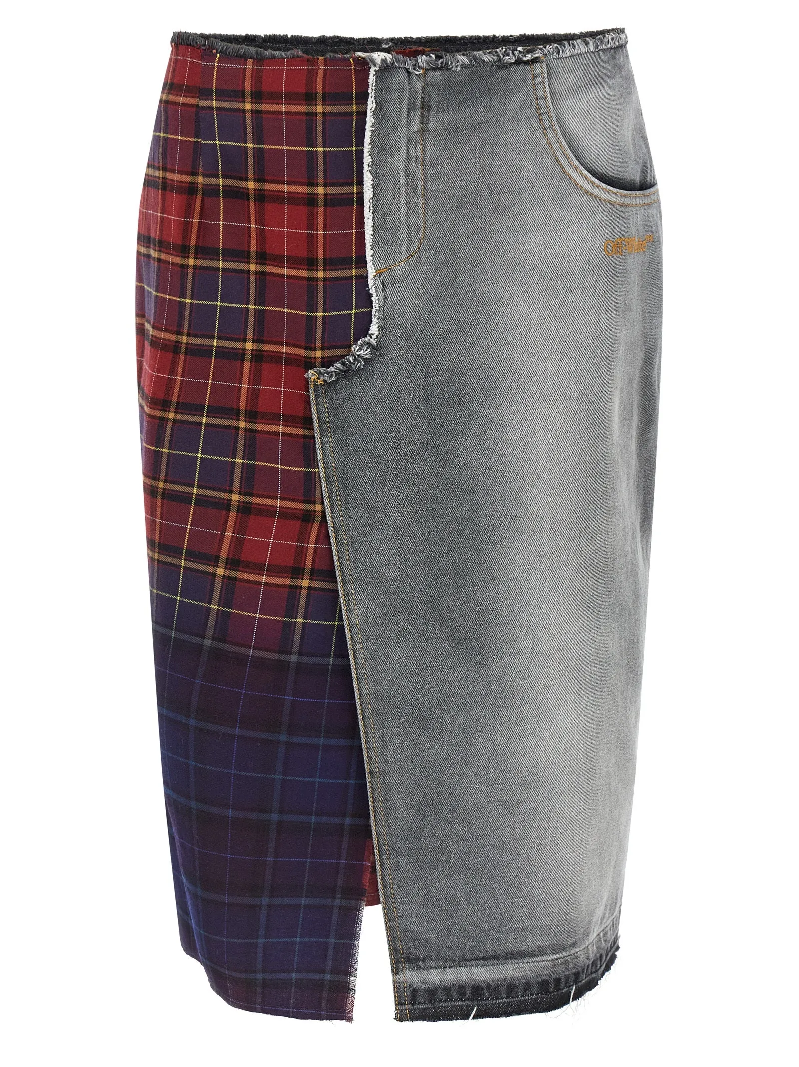 Patchwork Skirt Skirts Multicolor sold by Wanan Luxury