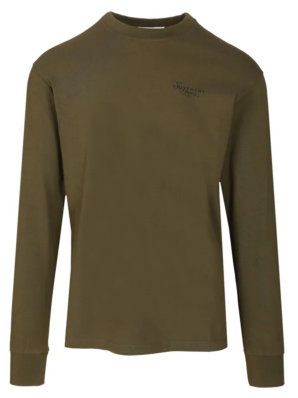 Regular Long-Sleeved T-Shirt Green sold by Wanan Luxury