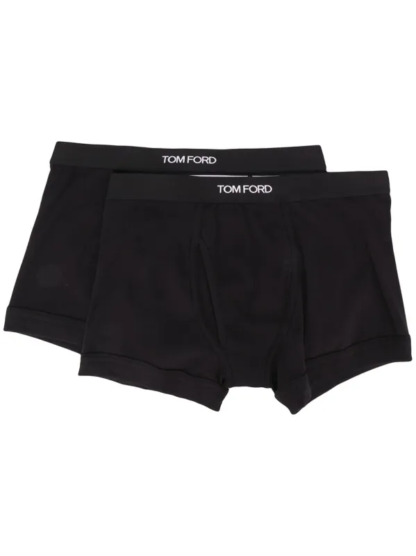Set Of 2 Logo-Waistband Cotton Boxer Briefs sold by Wanan Luxury