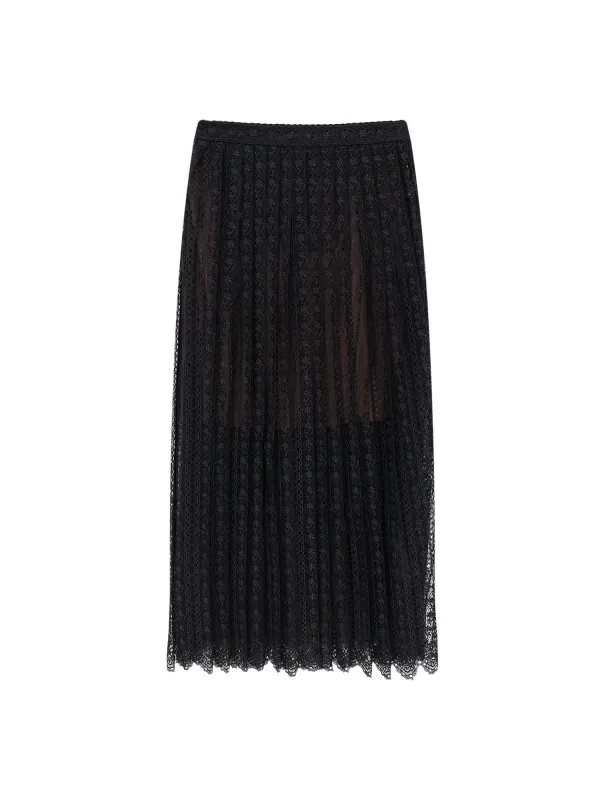 Organdis And Lace Skirt sold by Wanan Luxury