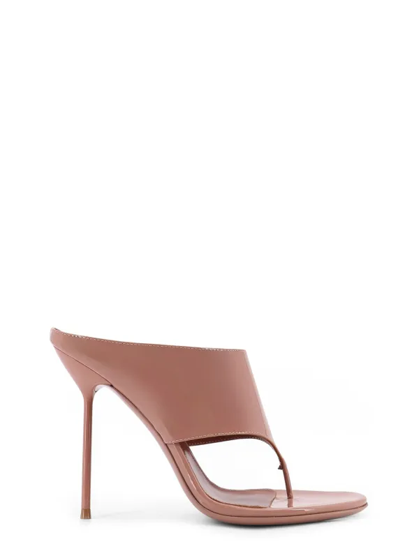 Lidia Thong Patent Leather Sandals sold by Wanan Luxury