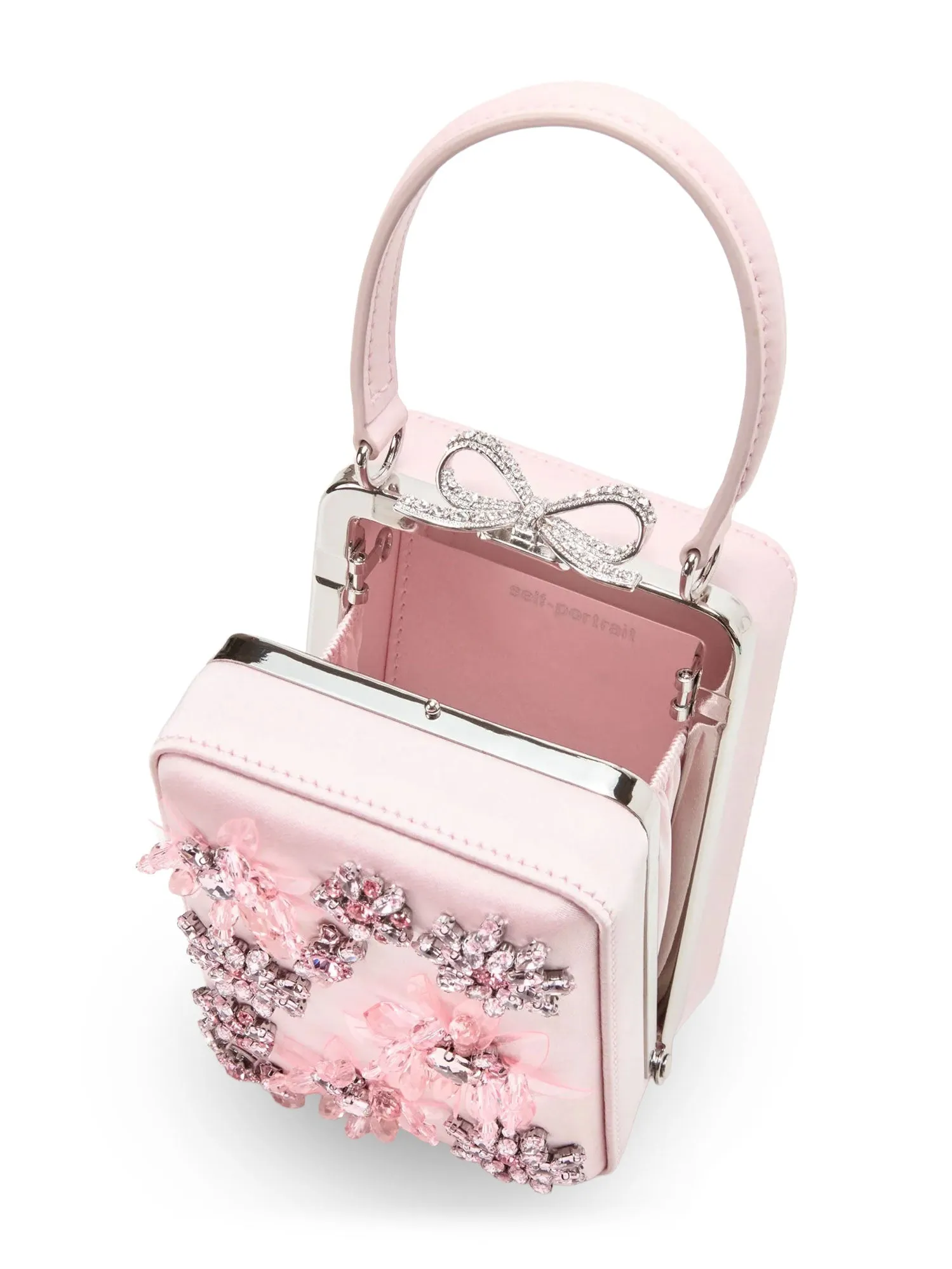 Satin Crossbody Bag With Crystal Details sold by Wanan Luxury product image thumbnail 4