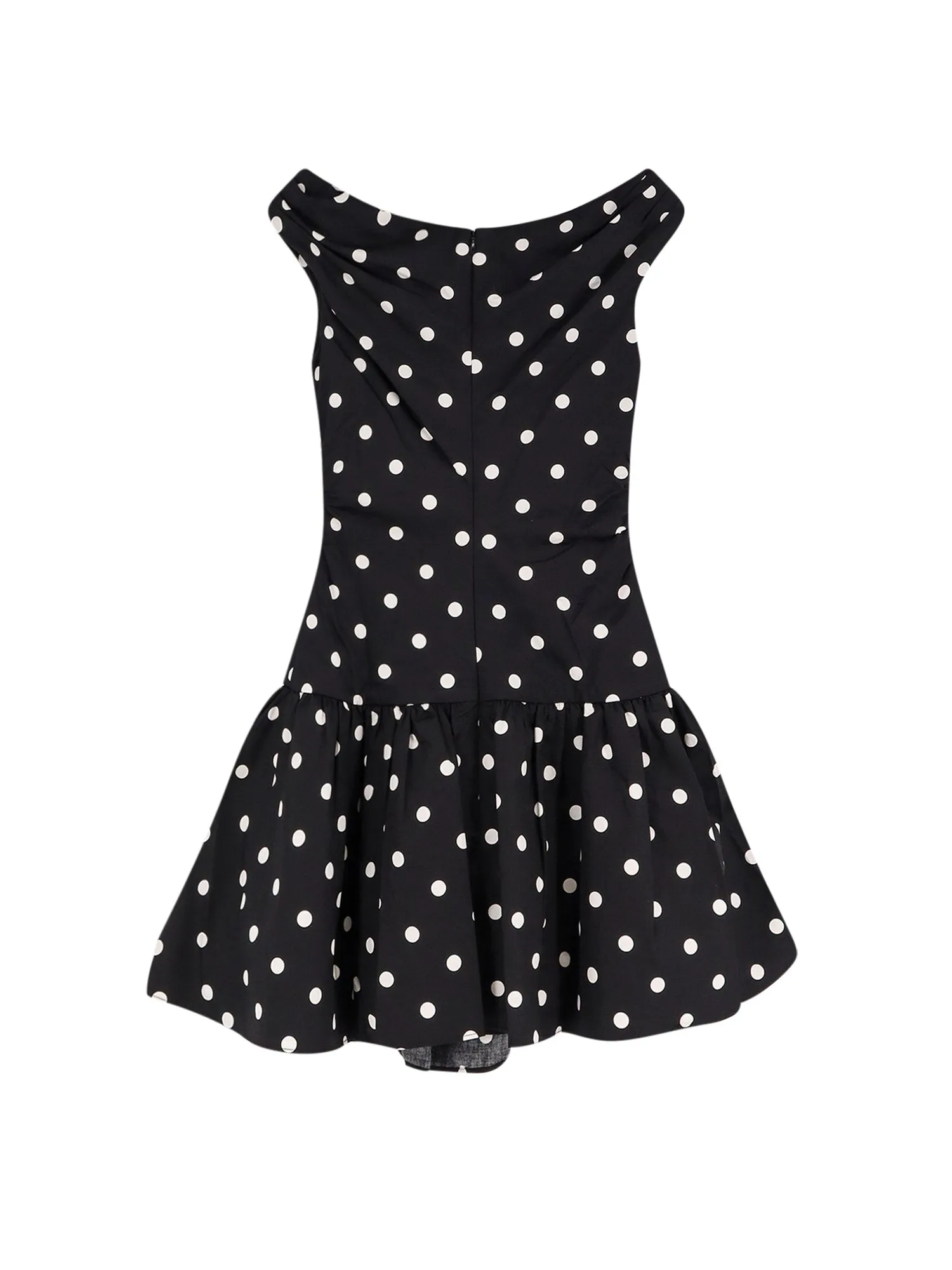 Polka-Dots Cotton Mini Dress sold by Wanan Luxury product image thumbnail 2
