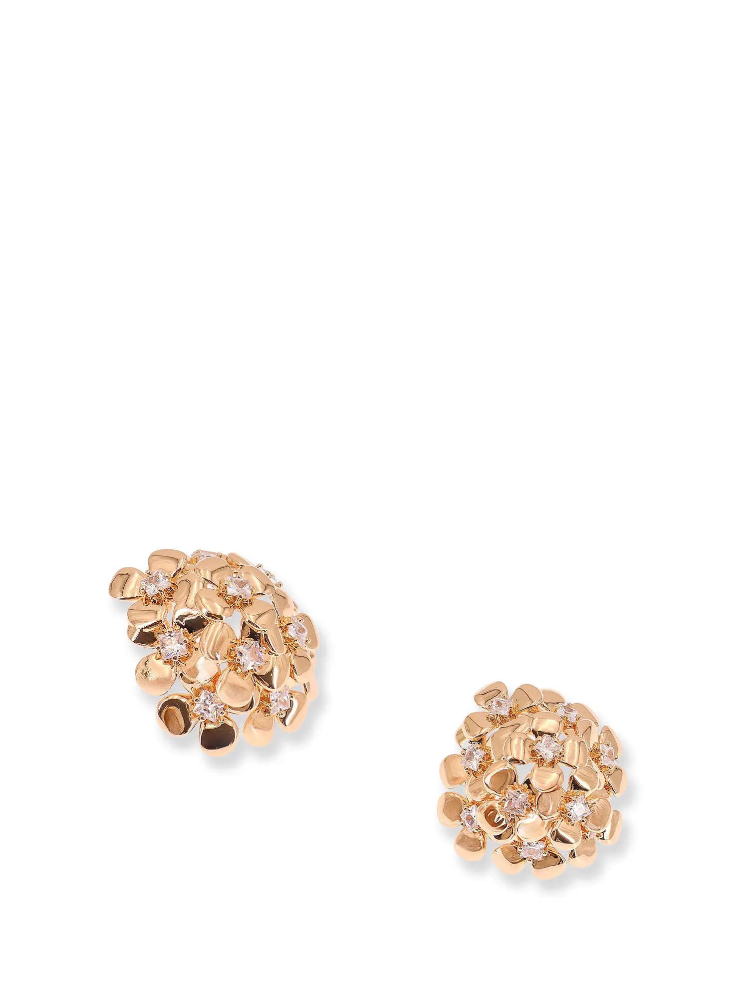 Gold Brass Earrings sold by Wanan Luxury product image thumbnail 2