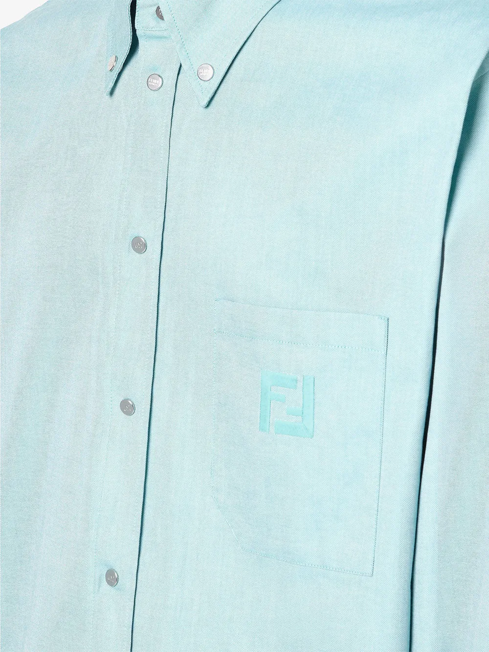 Oxford Cotton Shirt With Ff Embroidery sold by Wanan Luxury product image thumbnail 3