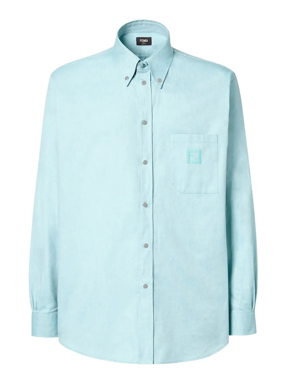 Oxford Cotton Shirt With Ff Embroidery sold by Wanan Luxury