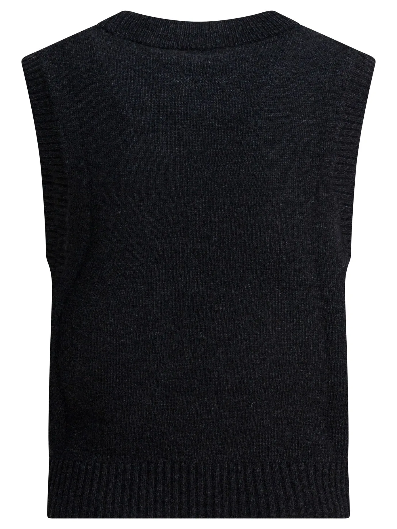 Wool Vest With Logo Knitwear Black sold by Wanan Luxury product image thumbnail 2