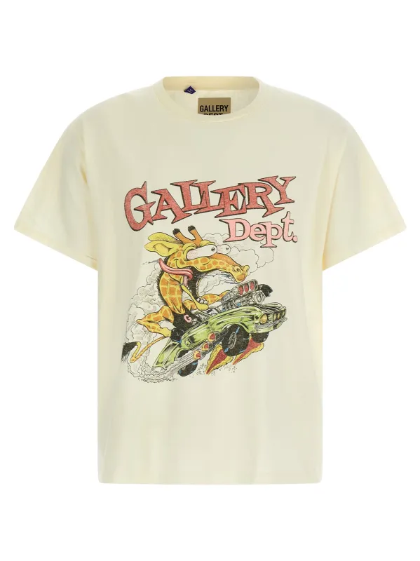 Rally T-Shirt Beige made by Gallery Dept.