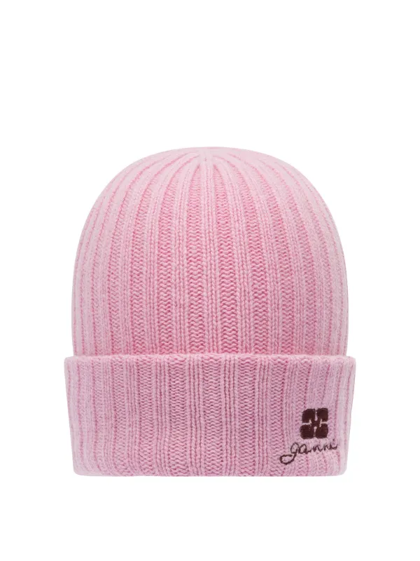 Wool Blend Beanie Hats Pink sold by Wanan Luxury