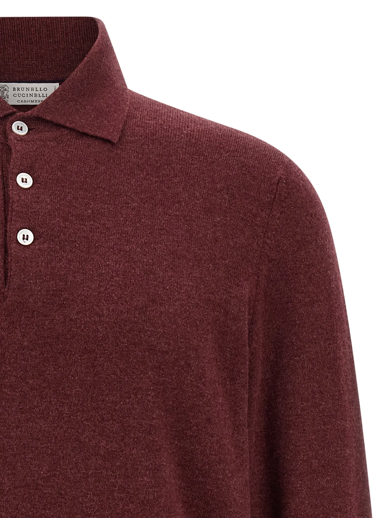 Cashmere Shirt Polo Bordeaux sold by Wanan Luxury product image thumbnail 3