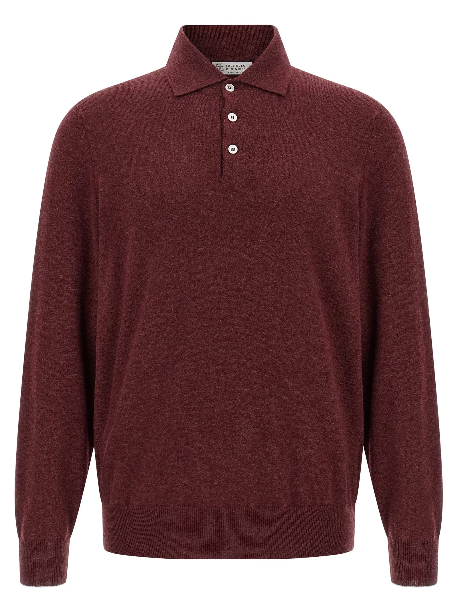 Cashmere Shirt Polo Bordeaux sold by Wanan Luxury