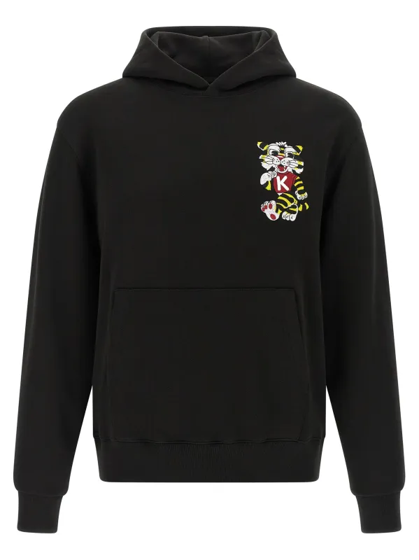 Wild Tiger Embroidered Sweatshirt Black sold by Wanan Luxury