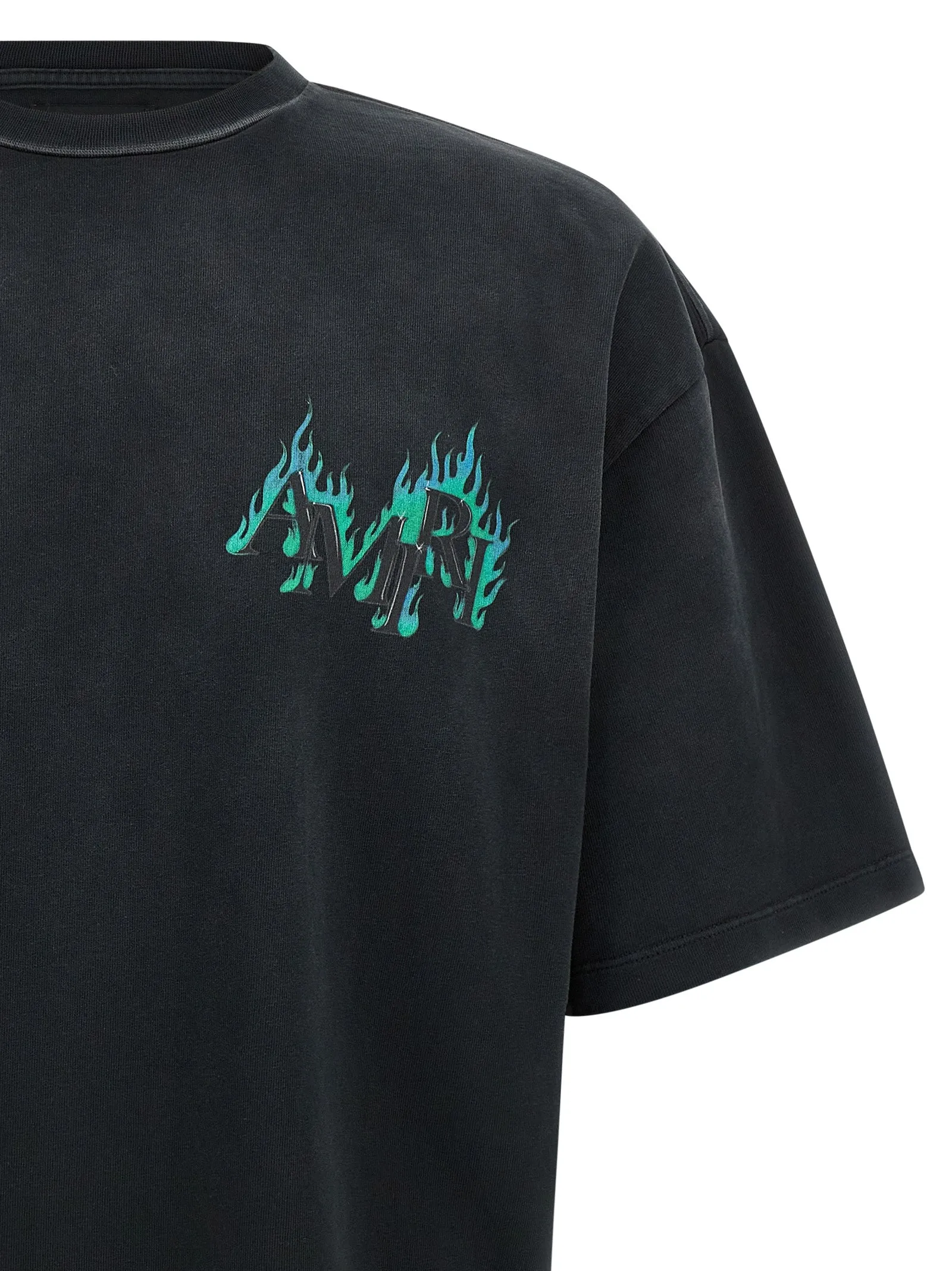 Flames T-Shirt Black sold by Wanan Luxury product image thumbnail 3