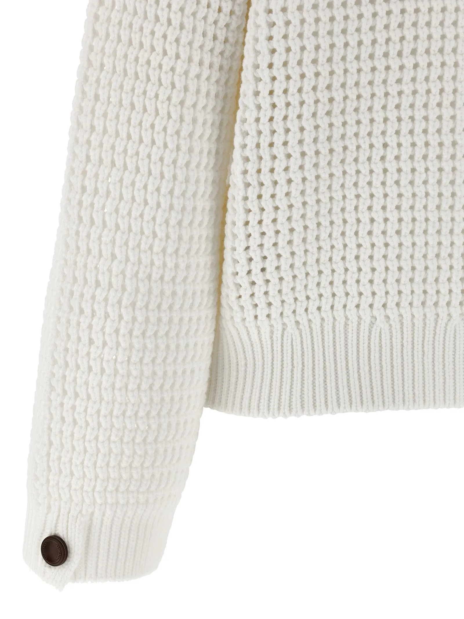 Openwork Sweater Sweaters And Cardigans Beige sold by Wanan Luxury product image thumbnail 4