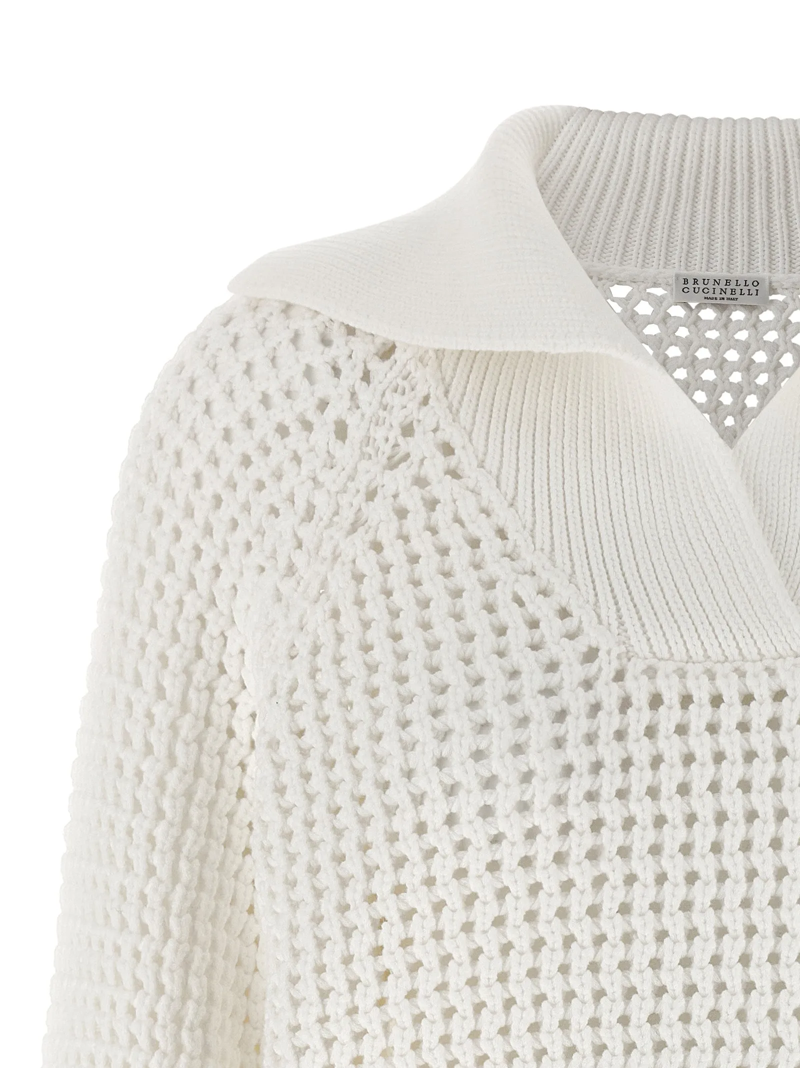 Openwork Sweater Sweaters And Cardigans Beige sold by Wanan Luxury product image thumbnail 3