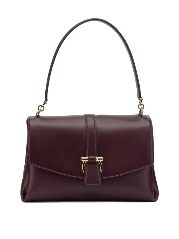 Leather Handbag Handbags Bordeaux sold by Wanan Luxury
